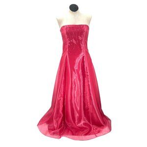 Pink Strapless A-Line Formal Fairycore Princesscore Dress Y2K